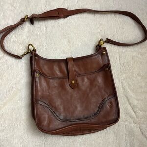 Frye Brown Leather Crossbody Bag